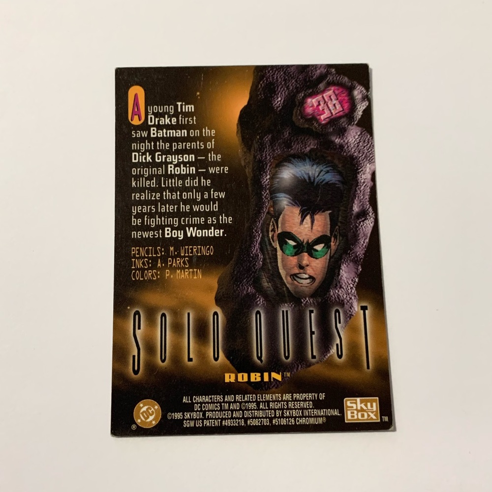 Robin DC Legends ‘95 SkyBox Card - Picture 4 of 6
